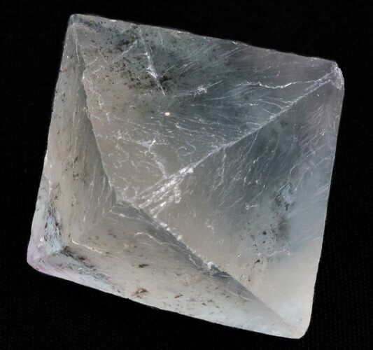 Blue Fluorite Octahedron (Chalcopyrite Inclusions) - Illinois #37836